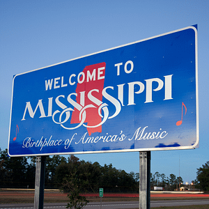 Road Sign of Mississippi. Our Local City of Oxford, MS- Clean Air Solutions